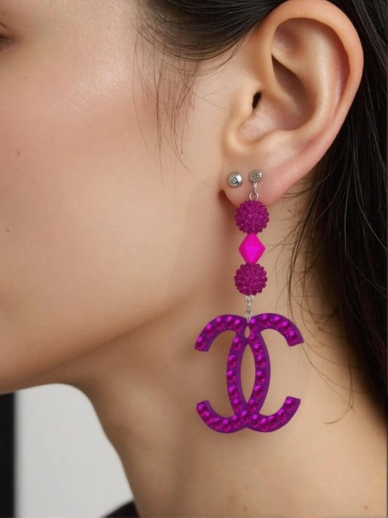 Love Bird Crystal Drop Earrings - Image 2