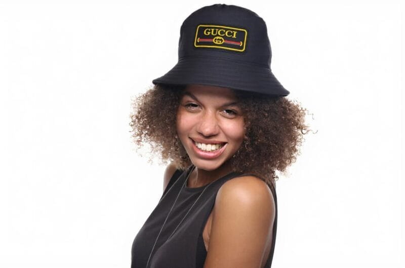 Black Satin Unisex Bucket Hat - Image 2