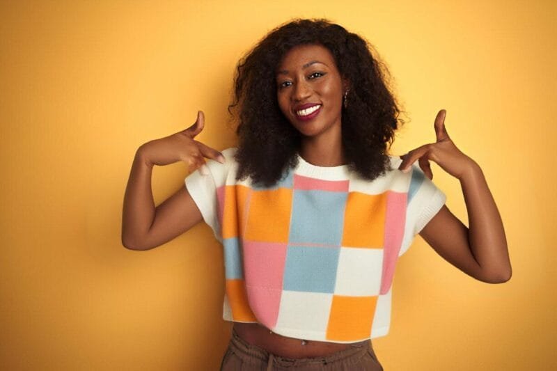 Cozy Orange Oversized Sweater for Women - Image 2