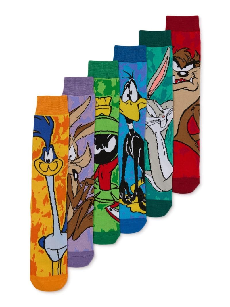 Looney Tunes & SpongeBob Crew Socks – 6-Pack - Image 11