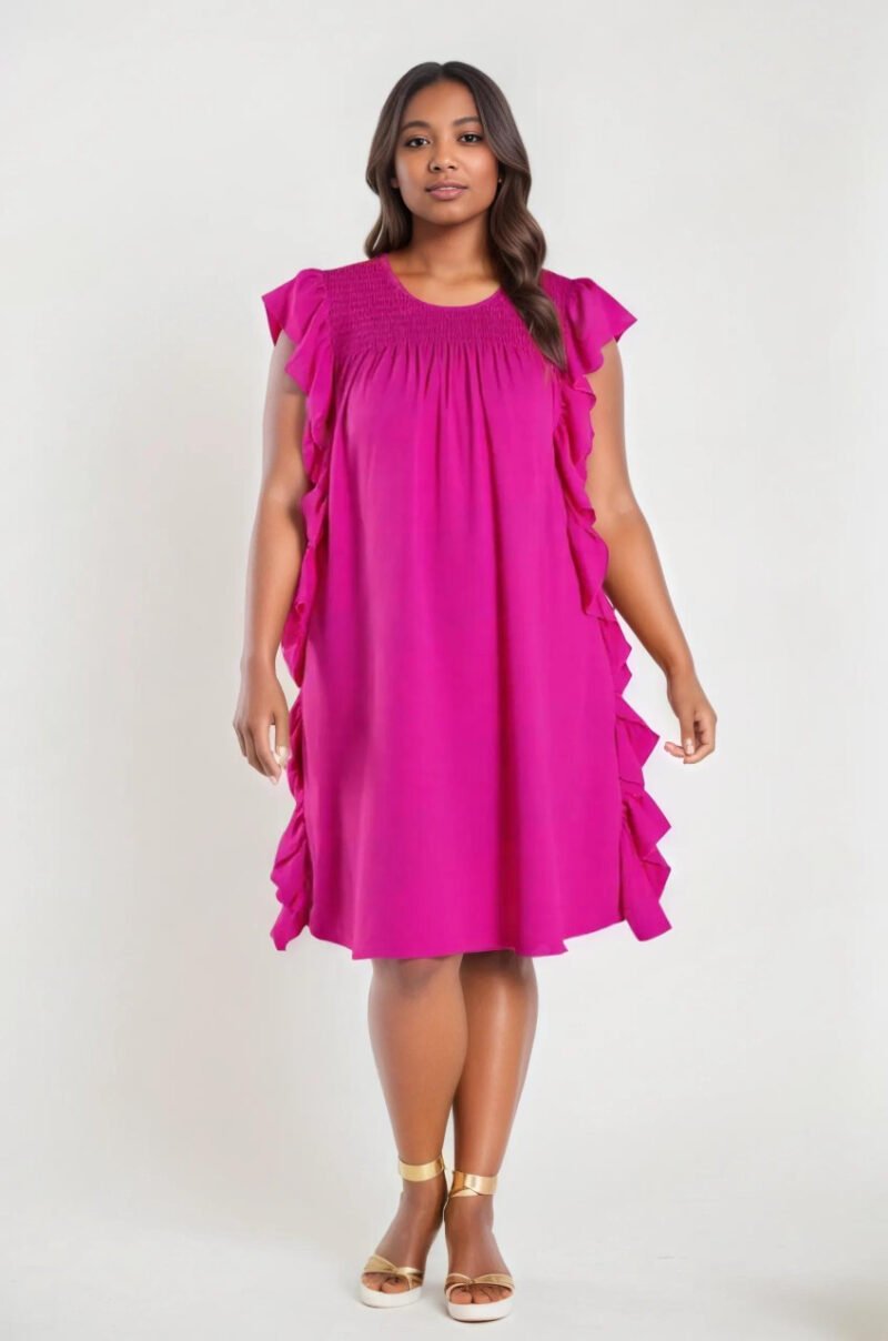 Silk Fuchsia Blouse with Luxe Light & Inclusive Fit