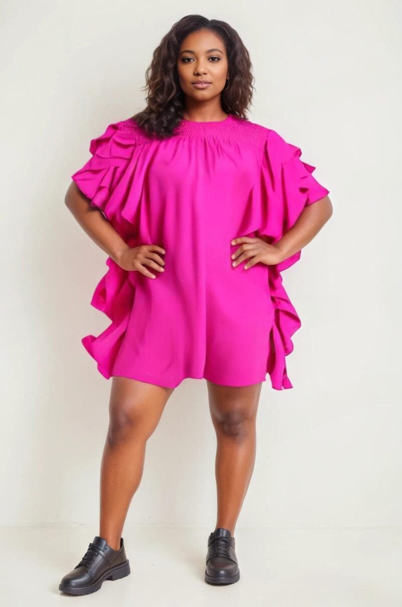 Silk Fuchsia Blouse with Luxe Light & Inclusive Fit - Image 2