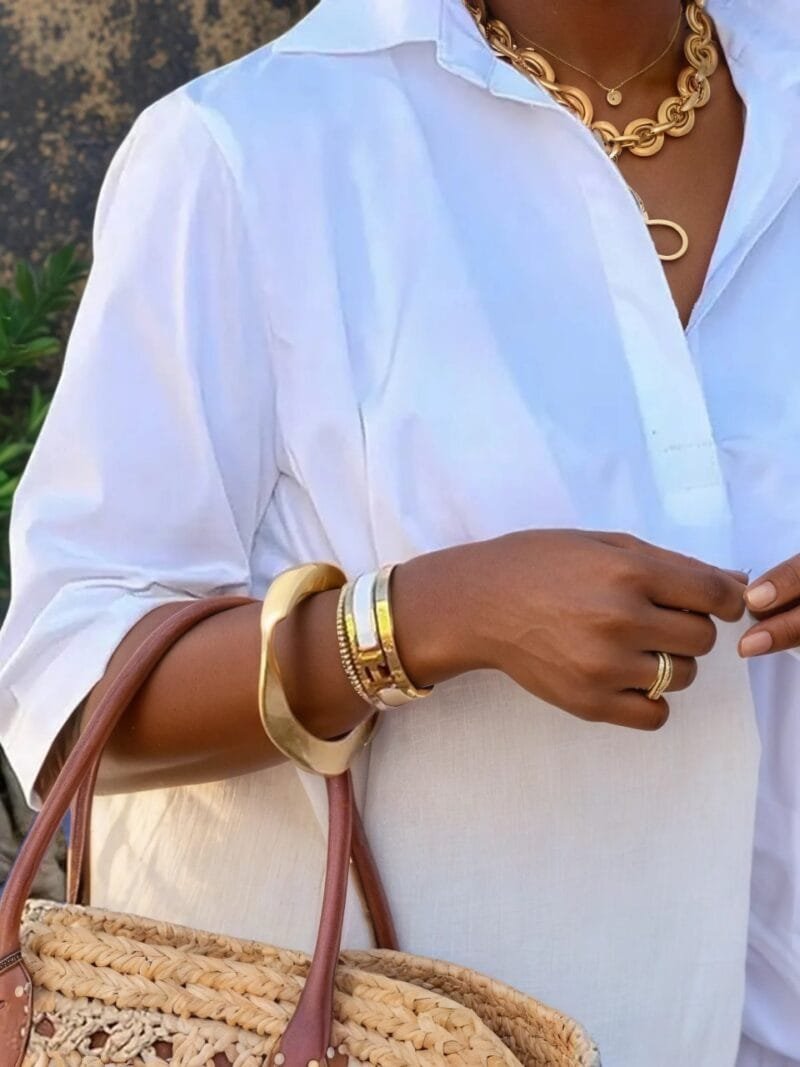Relaxed Fit Lapel Mini Dress with Half Sleeves